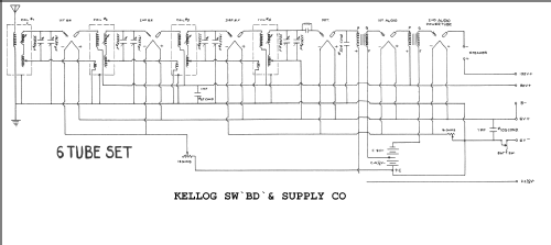 6 Tubes ; Kellogg Switchboard (ID = 244641) Radio