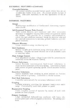 110 Universal Regenerative Receiver; Kennedy Co., Colin B (ID = 3118815) Radio