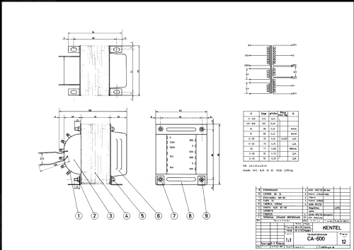 Calculadora Analógica CA-600; Kentel Electrónica (ID = 2455140) Equipment