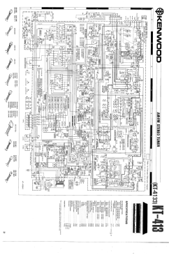 AM-FM Stereo Tuner KT-413; Kenwood, Trio- (ID = 3096133) Radio