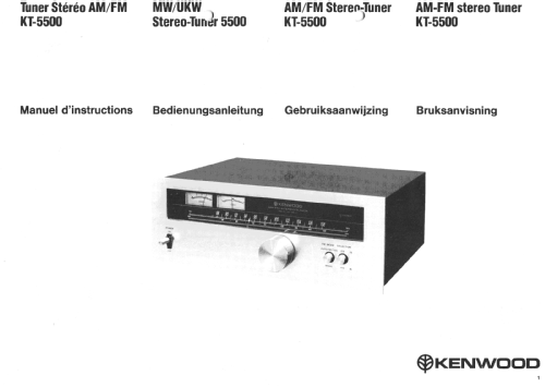 AM-FM Stereo Tuner KT-5500; Kenwood, Trio- (ID = 3050192) Radio