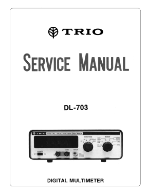 Trio Digital Multimeter DL-703; Kenwood, Trio- (ID = 2882345) Equipment