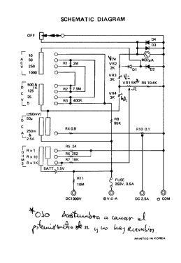 Analog Multimeter ETU-202; Kingdom, Kwang Duk (ID = 2891988) Equipment