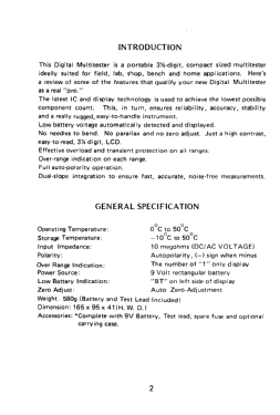 Digital Multimeter KD-30C; Kingdom, Kwang Duk (ID = 2892523) Equipment