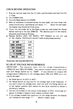 Digital Multimeter KD-30C; Kingdom, Kwang Duk (ID = 2892527) Equipment