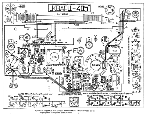 Kvarc {Кварц} 405; Kishtim Radio Works (ID = 3095016) Radio