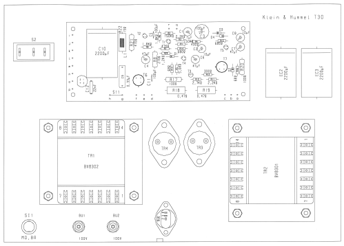 HiFi Mono-Mischverstärker Telewatt T30; Klein & Hummel; (ID = 2561874) Verst/Mix