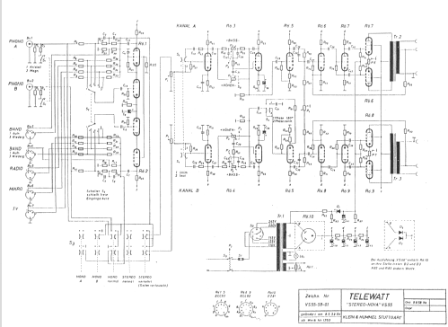 Telewatt Stereo Nova VS-66; Klein & Hummel; (ID = 283331) Ampl/Mixer