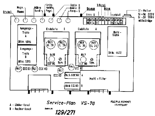 Telewatt VS-70; Klein & Hummel; (ID = 279701) Ampl/Mixer