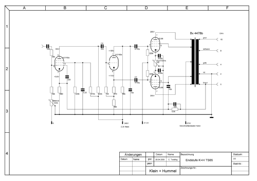 TS65; Klein & Hummel; (ID = 1430246) Ampl/Mixer