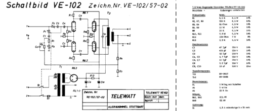 VE-102; Klein & Hummel; (ID = 1183506) Ampl/Mixer