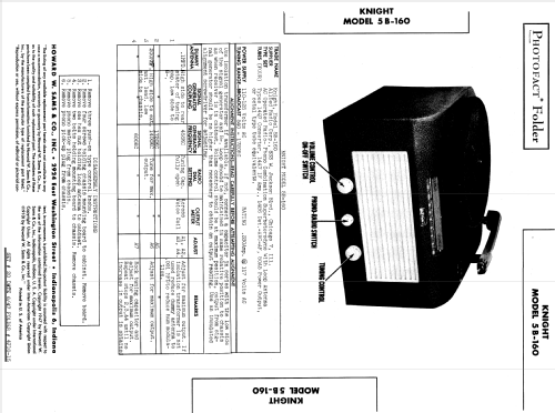 Knight 5B-160 ; Allied Radio Corp. (ID = 840105) Radio