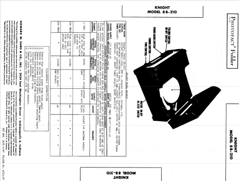 Knight 8B-210 ; Allied Radio Corp. (ID = 840110) Radio