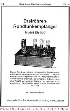 ER337; Koch & Sterzel AG; (ID = 3070415) Radio