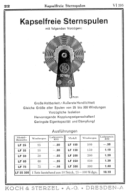 Sternspule - Steckspule ; Koch & Sterzel AG; (ID = 3070318) Radio part