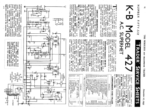 KB 427; Kolster Brandes Ltd. (ID = 1023813) Radio