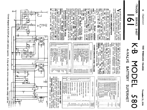 KB 580; Kolster Brandes Ltd. (ID = 1033293) Radio