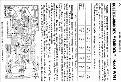 Carioca WP11; Kolster Brandes Ltd. (ID = 766202) Radio