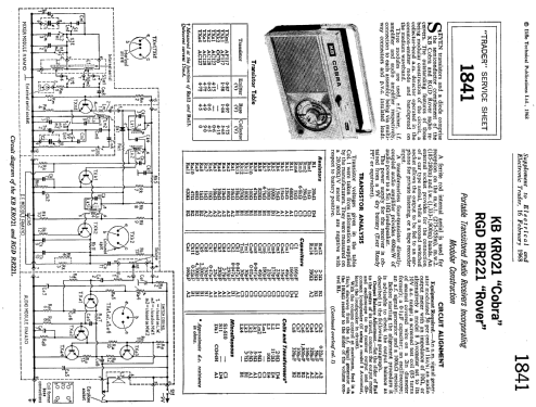 Cobra KR021; Kolster Brandes Ltd. (ID = 1317105) Radio