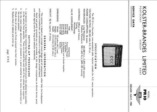 Nocturne PR10; Kolster Brandes Ltd. (ID = 1919906) Radio