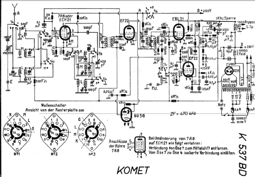 537BD; Komet Radio AG; Mitl (ID = 18444) Radio