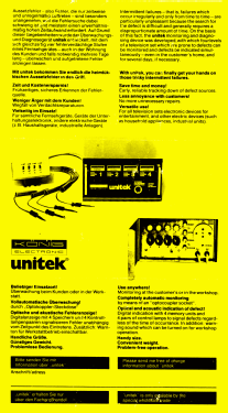 Unitek Aussetzfehler-Suchgerät ; König Electronic (ID = 2792394) Equipment