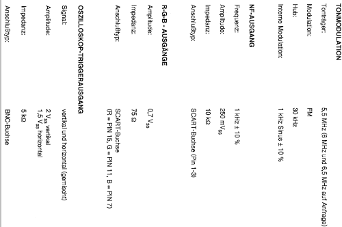 TV-Pattern Generator F-610 ; König Electronic (ID = 766846) Ausrüstung