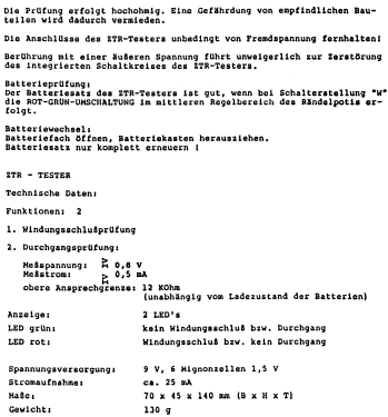 ZTR-Tester Art.Nr.: 4904; König Electronic (ID = 2731203) Ausrüstung