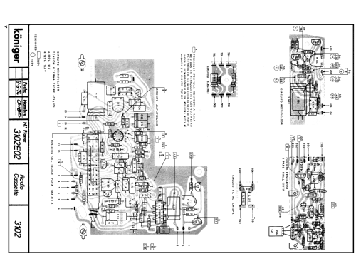 Radio Cassette 3104; Königer marca; (ID = 2259569) Radio