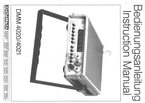 DMM - Digital.Multimeter 4030; Kontron Electronics, (ID = 1643771) Equipment