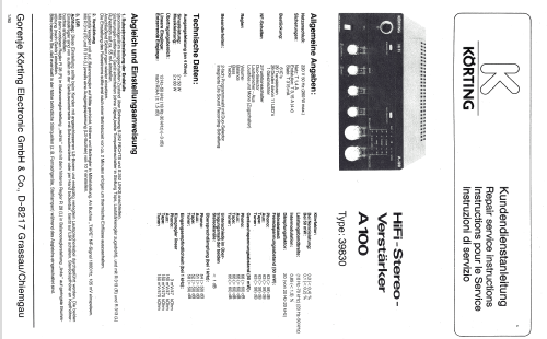 A-100 Typ: 39830; Körting-Radio; (ID = 1007078) Ampl/Mixer