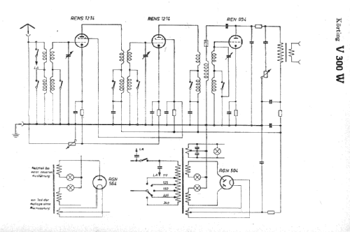 ältere Ausf. V300W; Körting-Radio; (ID = 4833) Radio