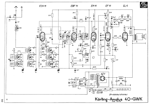 Amatus 40GWK; Körting-Radio; (ID = 1006402) Radio