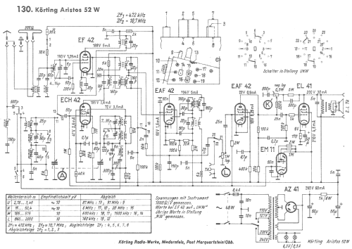 Aristos 52W; Körting-Radio; (ID = 602022) Radio