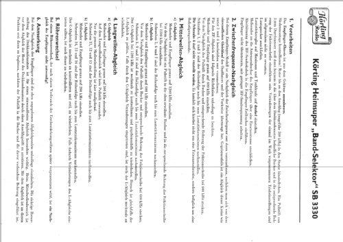 Band-Selector SB3330W; Körting-Radio; (ID = 24622) Radio