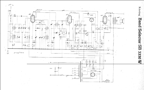 Band-Selector SB3330W; Körting-Radio; (ID = 4700) Radio