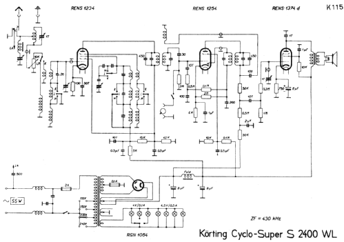 Cyclo-Super S2400WL; Körting-Radio; (ID = 221615) Radio