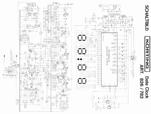 Date Clock 826/782; Körting-Radio; (ID = 1516388) Radio