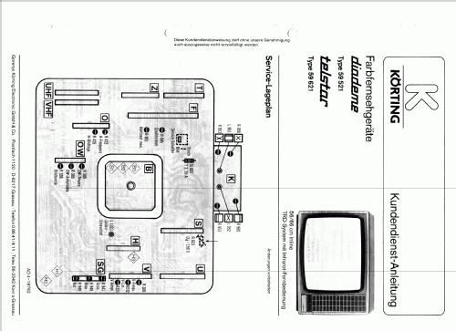 Diademe 59521; Körting-Radio; (ID = 1237202) Television