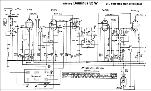 Dominus 52W; Körting-Radio; (ID = 37293) Radio