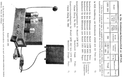 Excello-Musikverstärker LKG 3891; Körting-Radio; (ID = 834050) Ampl/Mixer