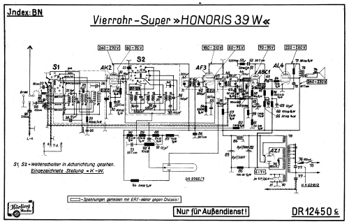 Honoris 39W; Körting-Radio; (ID = 198368) Radio