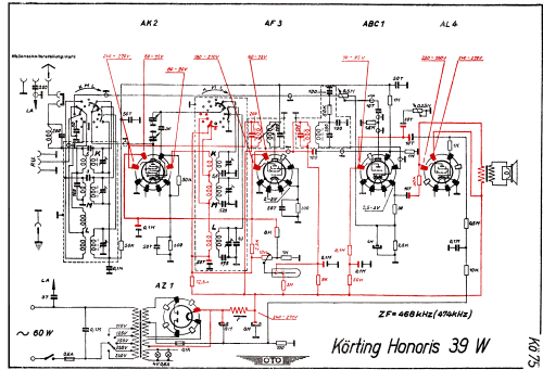 Honoris 39W; Körting-Radio; (ID = 2953861) Radio