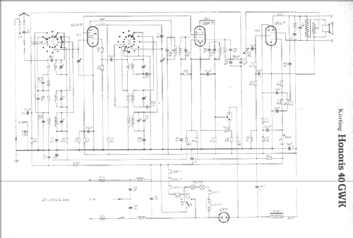 Honoris 40GWK; Körting-Radio; (ID = 4717) Radio