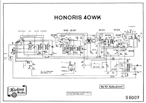 Honoris 40WK; Körting-Radio; (ID = 56081) Radio