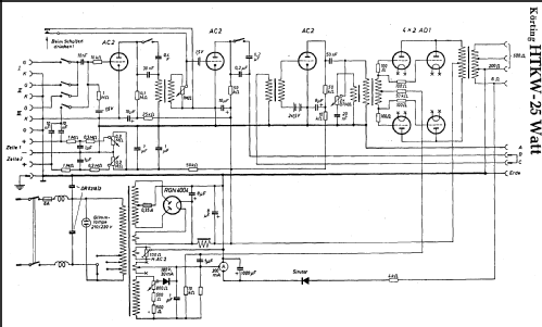 Kraftverstärker HTKW A123004; Körting-Radio; (ID = 169210) Ampl/Mixer