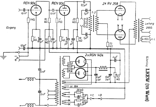 LKEW15; Körting-Radio; (ID = 29804) Ampl/Mixer