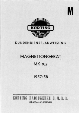 Magnetton MK102; Körting-Radio; (ID = 3041722) Sonido-V