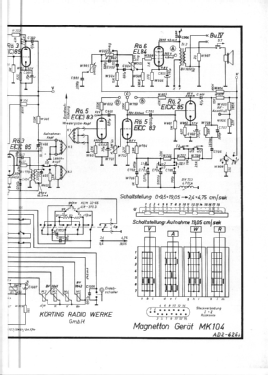 Magnettongerät MK-104; Körting-Radio; (ID = 3040335) R-Player