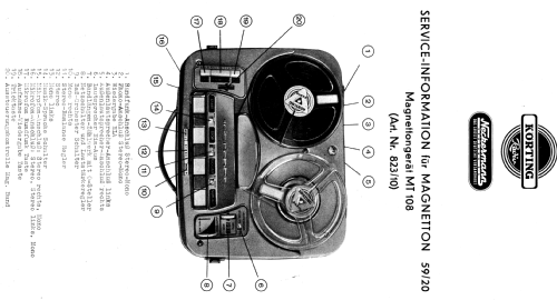 MT108; Körting-Radio; (ID = 938111) Enrég.-R